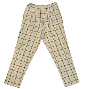Stockton Plaid‎ Trousers High Waist Career Casual Pants Vintage True Rare 70s 27